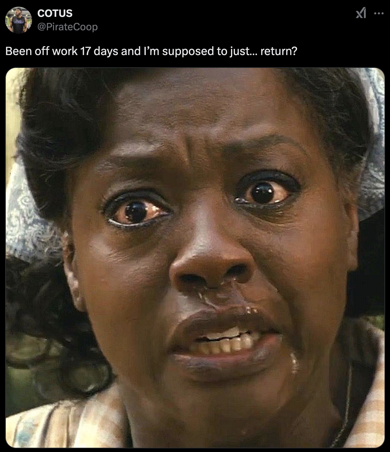 viola davis fences - Cotus Been off work 17 days and I'm supposed to just... return? Xi